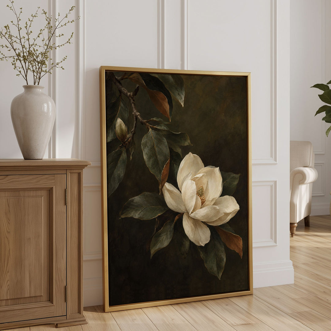 Magnolia Bloom No1 Print Wall Art Moncasso