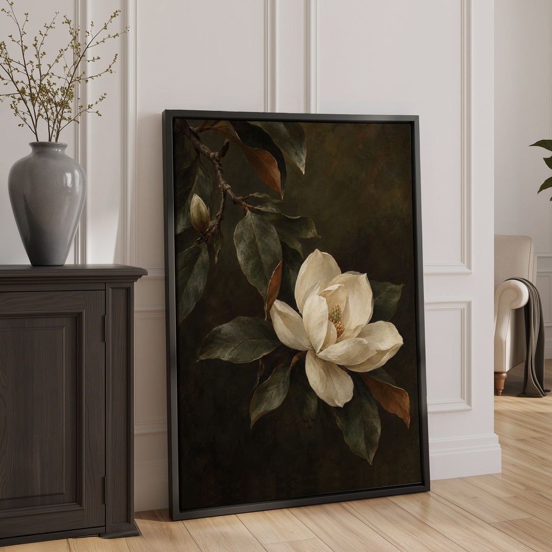 Magnolia Bloom No1 Print Wall Art Moncasso