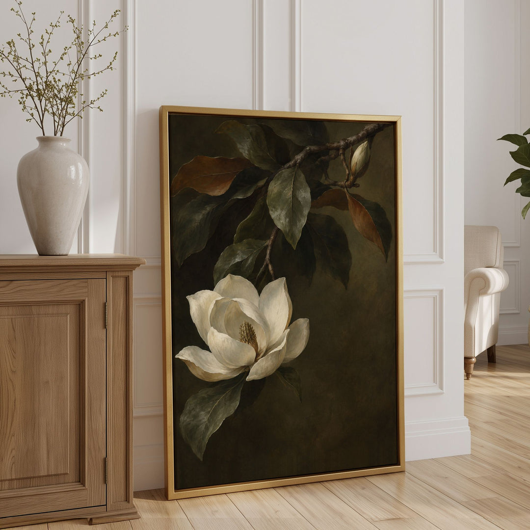 Magnolia Bloom No3 Print Wall Art Moncasso