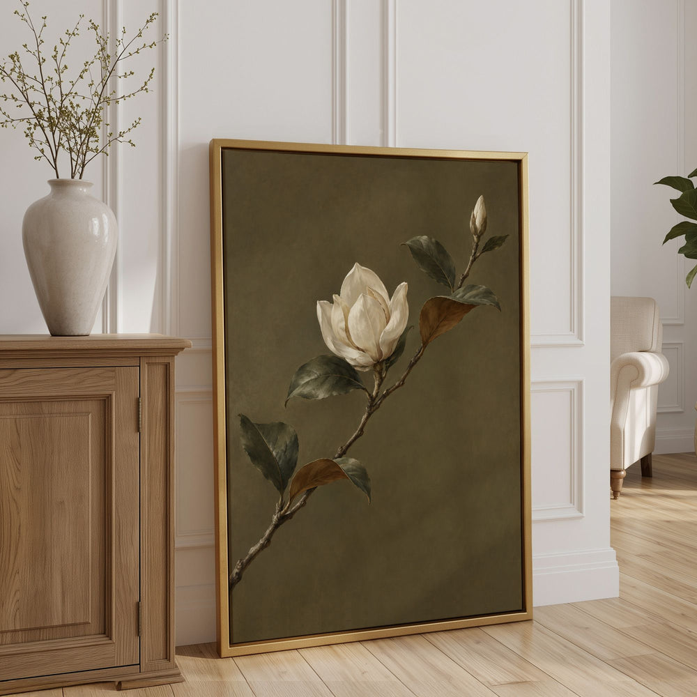 Magnolia Bloom No2 Print Wall Art Moncasso