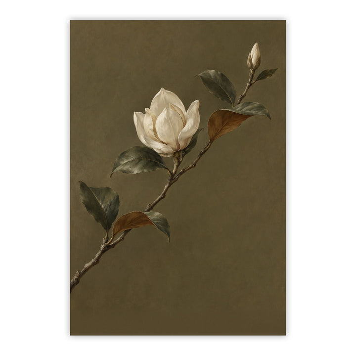 Magnolia Bloom No2 Print Wall Art Moncasso