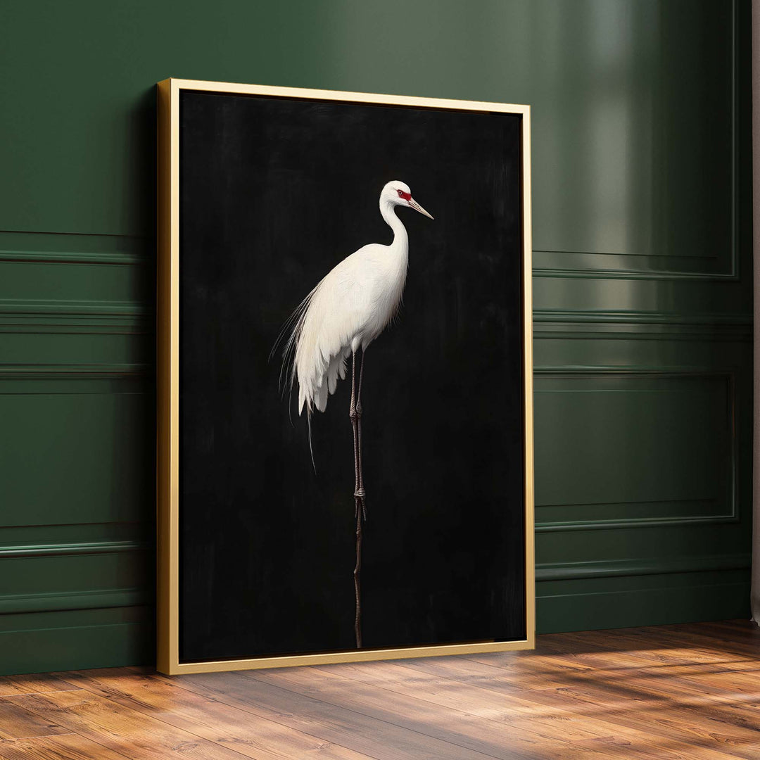 Midnight Crane No1 Print Wall Art Moncasso
