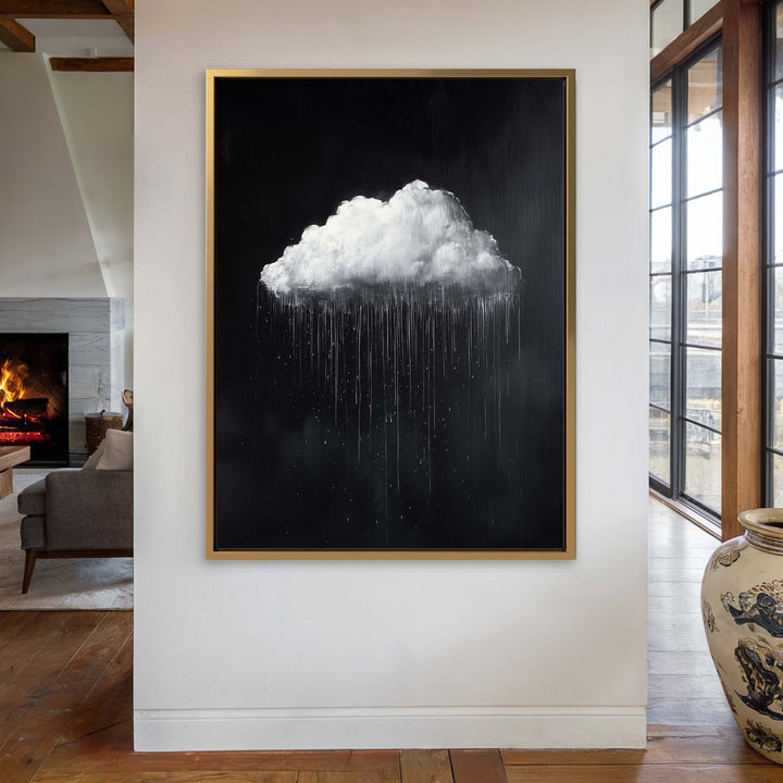 Midnight Rain Print Wall Art Moncasso