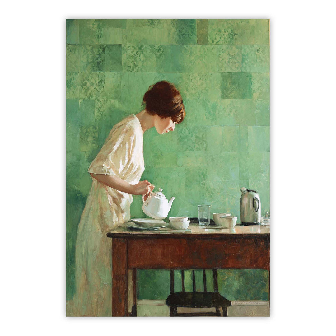 Morning Tea Print Wall Art Moncasso
