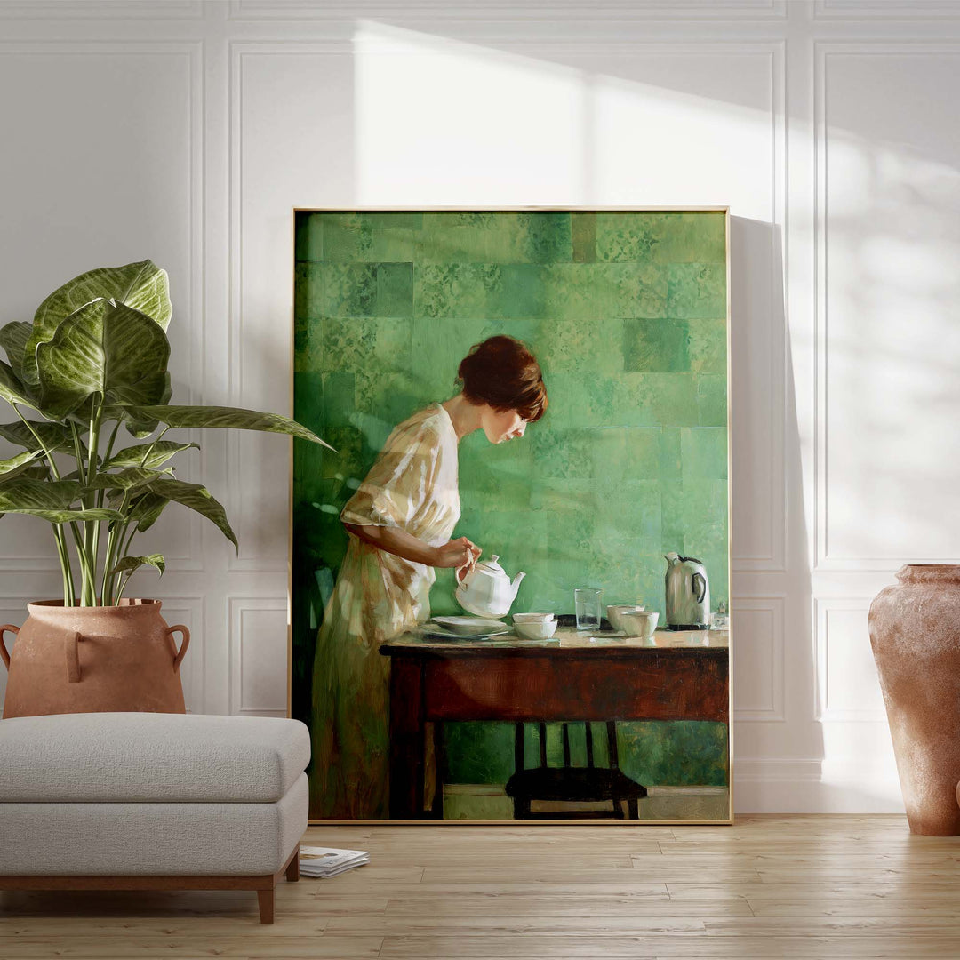 Morning Tea Print Wall Art Moncasso