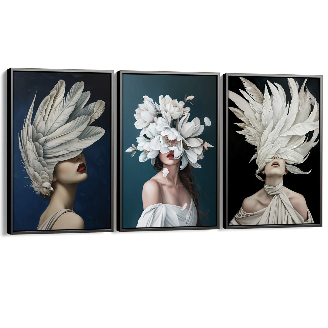 Nocturnal Set of 3 Prints Wall Art Moncasso