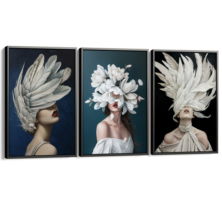 Nocturnal Set of 3 Prints Wall Art Moncasso