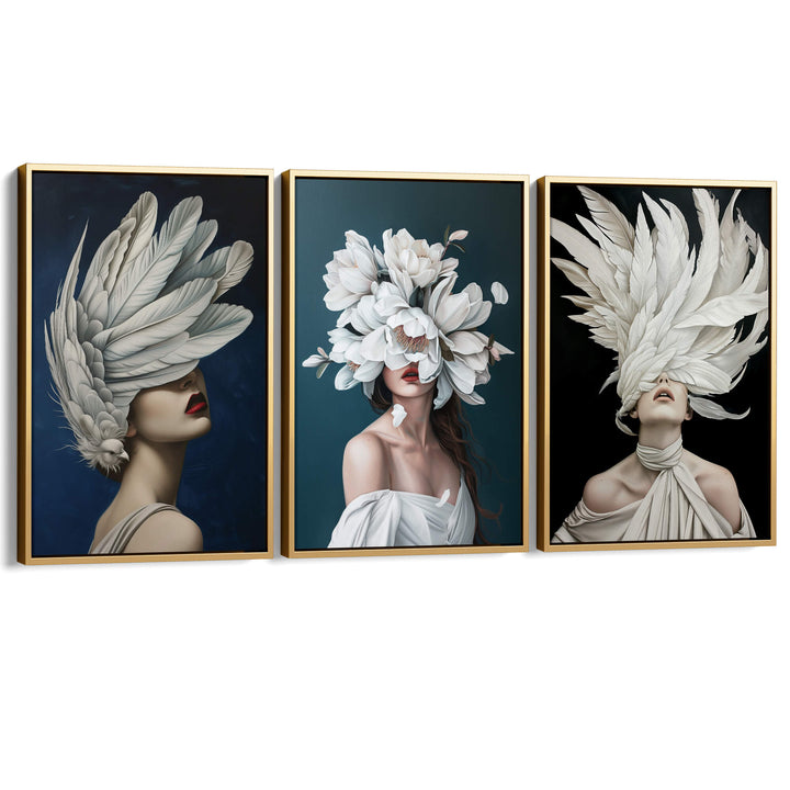 Nocturnal Set of 3 Prints Wall Art Moncasso