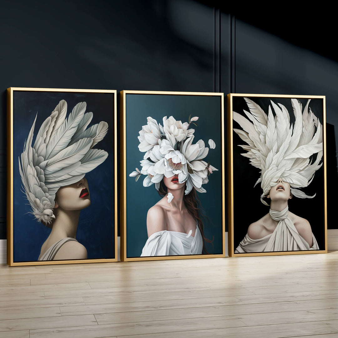 Nocturnal Set of 3 Prints Wall Art Moncasso