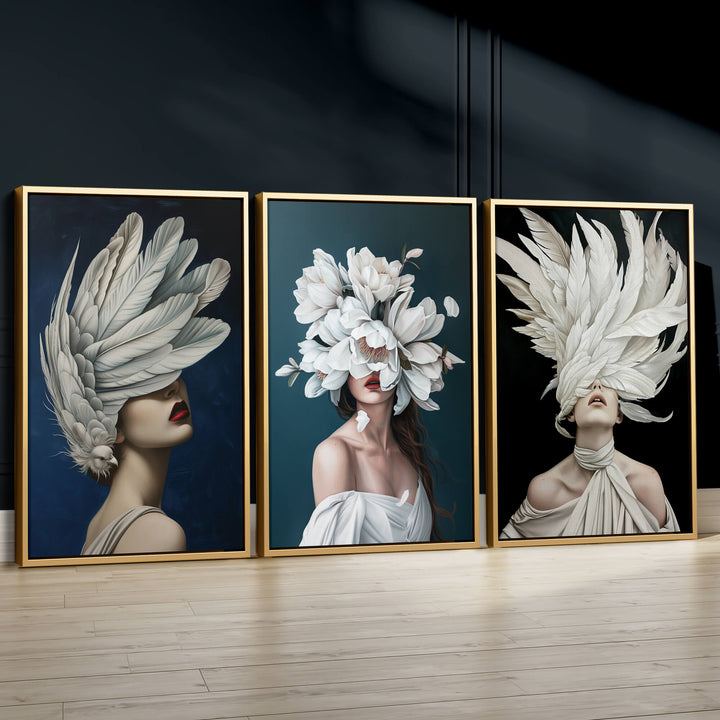 Nocturnal Set of 3 Prints Wall Art Moncasso