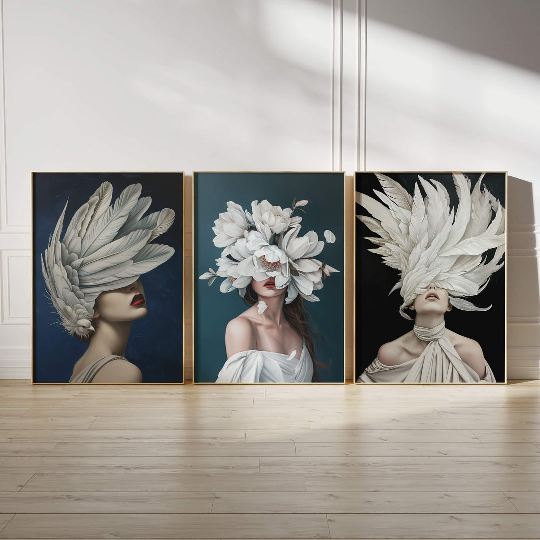 Nocturnal Set of 3 Prints Wall Art Moncasso