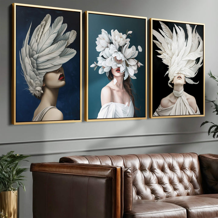 Nocturnal Set of 3 Prints Wall Art Moncasso