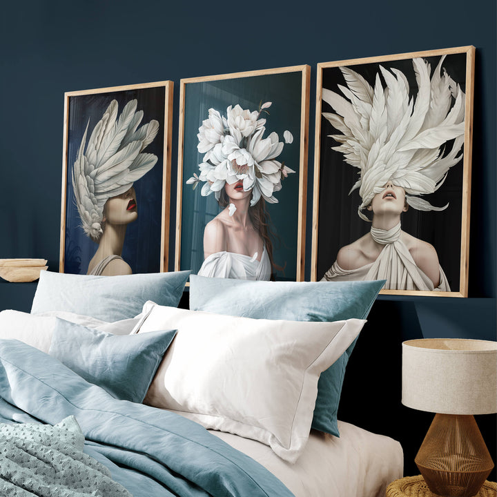 Nocturnal Set of 3 Prints Wall Art Moncasso