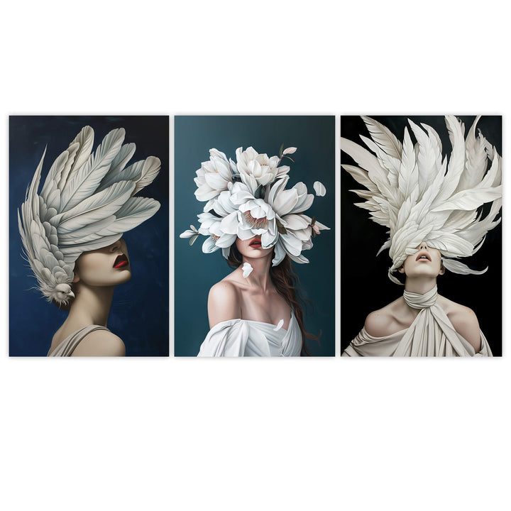 Nocturnal Set of 3 Prints Wall Art Moncasso