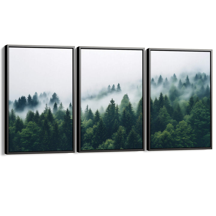 Nordic Forest Set of 3 Prints Wall Art Moncasso