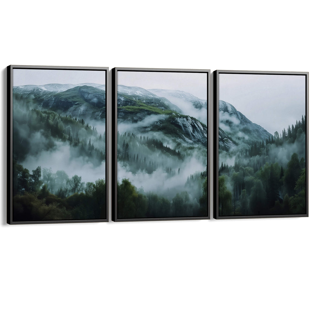 Nordic Landscape Set of 3 Prints Wall Art Moncasso