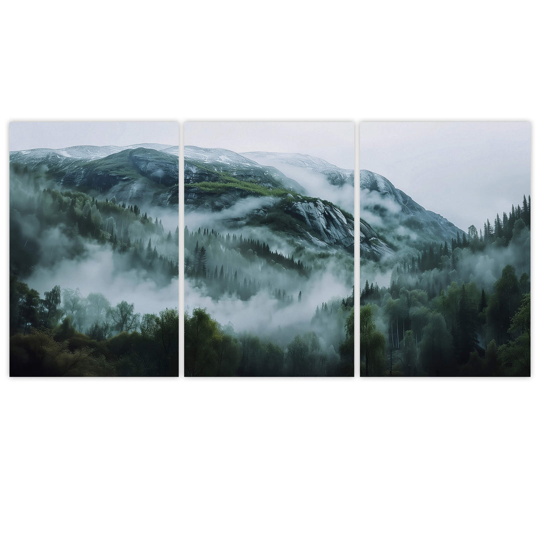 Nordic Landscape Set of 3 Prints Wall Art Moncasso