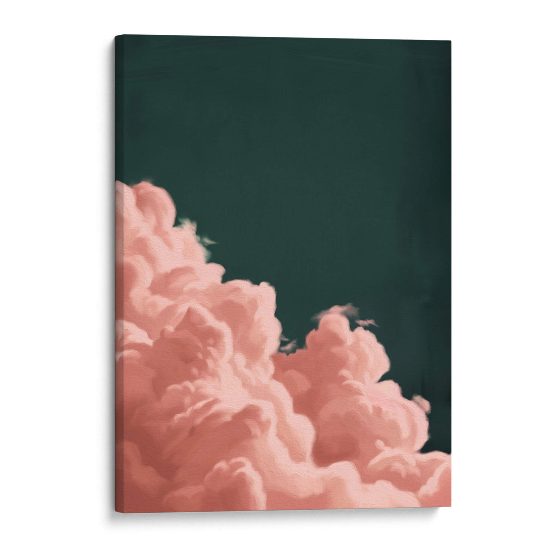 Pink Billowing Cloud Print Wall Art Moncasso