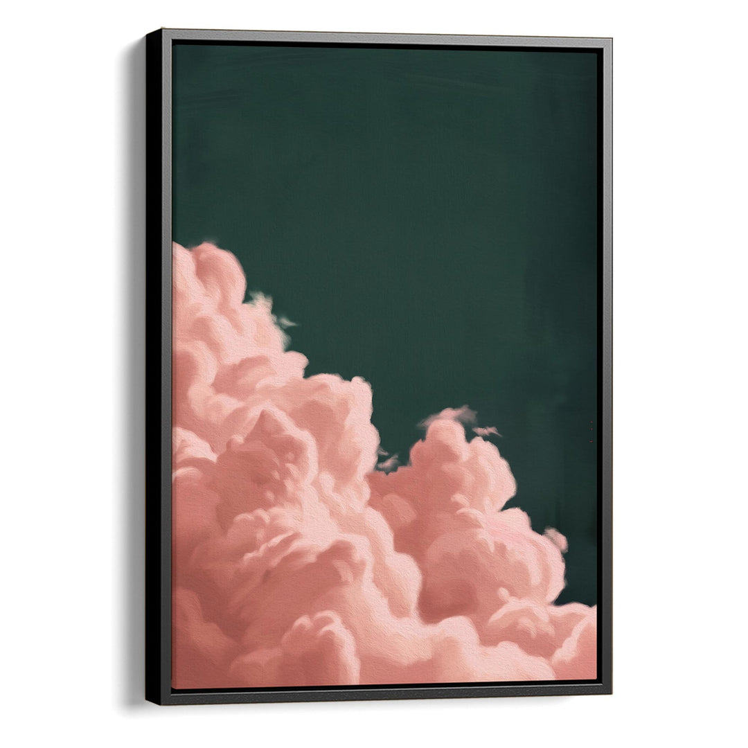Pink Billowing Cloud Print Wall Art Moncasso