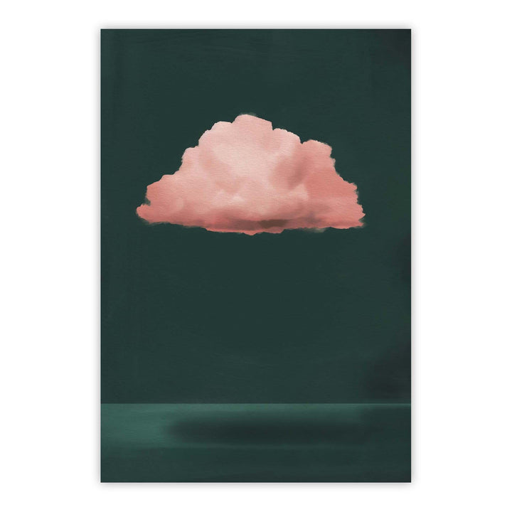Pink Cloud Print Wall Art Moncasso