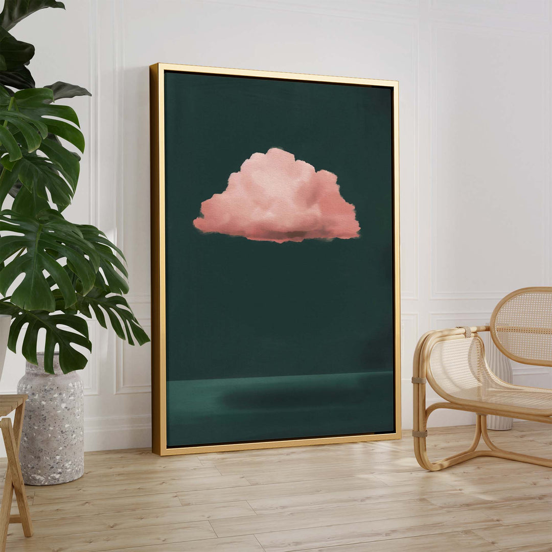 Pink Cloud Print Wall Art Moncasso