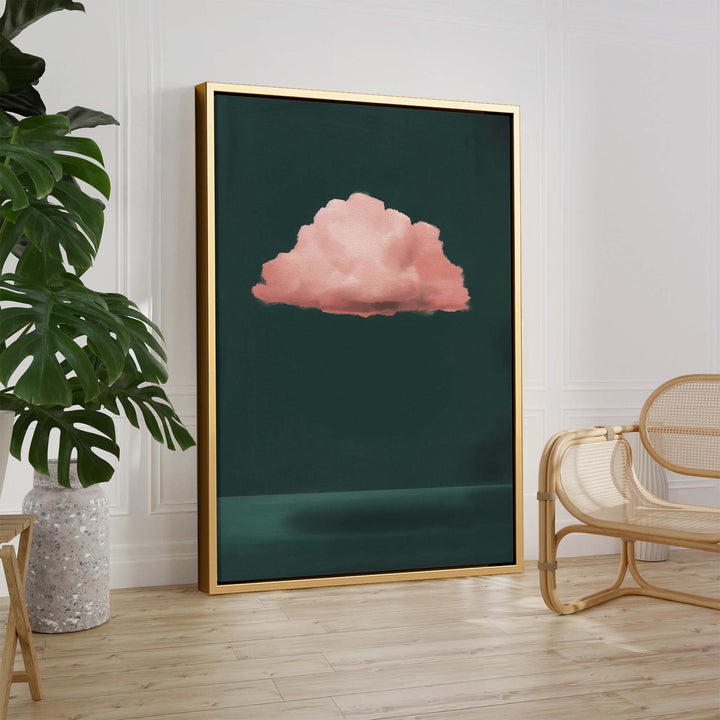 Pink Cloud Print Wall Art Moncasso