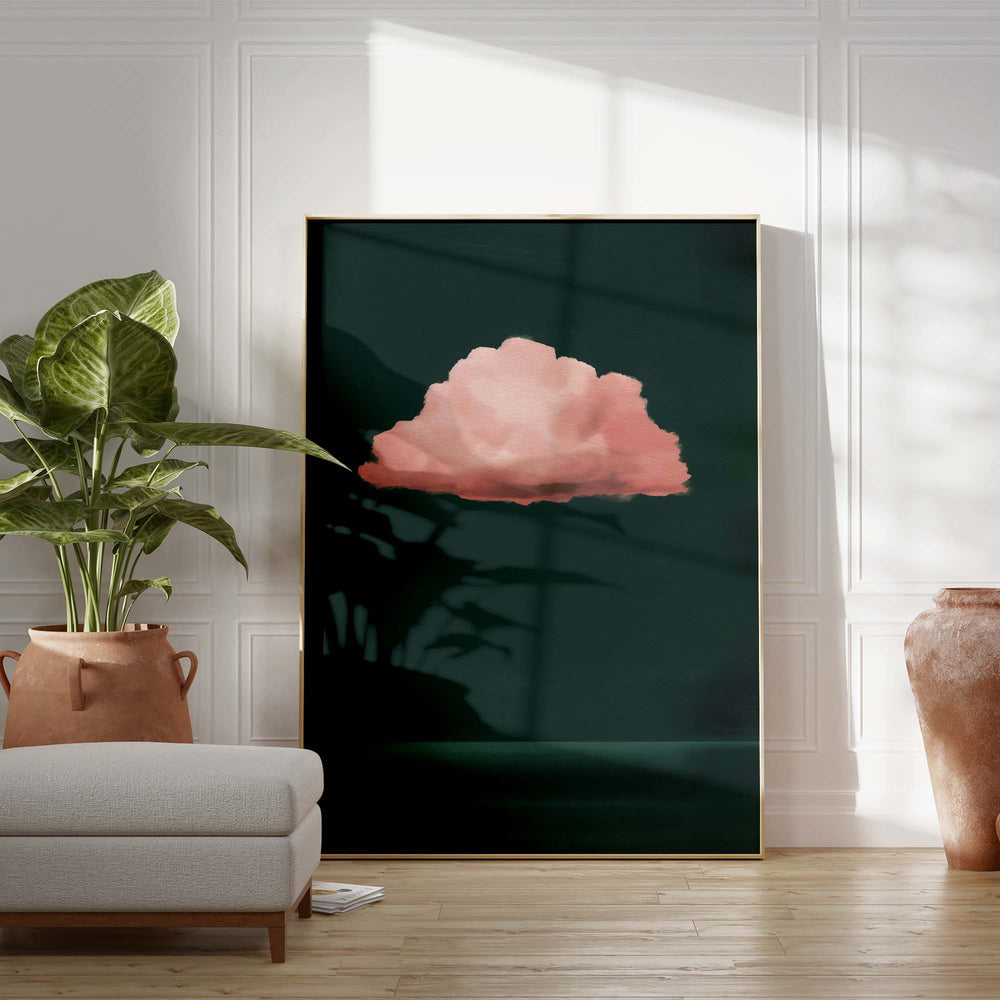 Pink Cloud Print Wall Art Moncasso