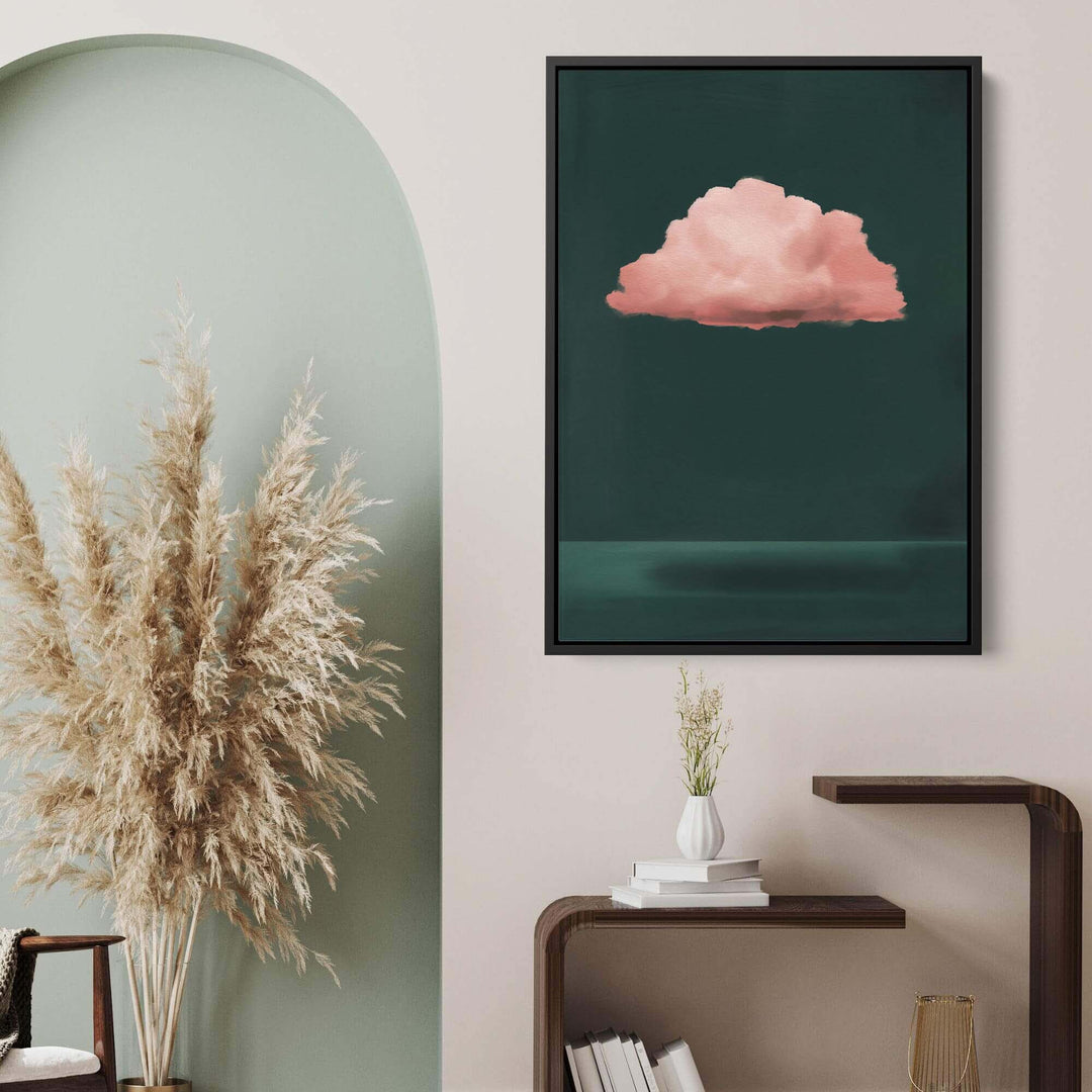Pink Cloud Print Wall Art Moncasso