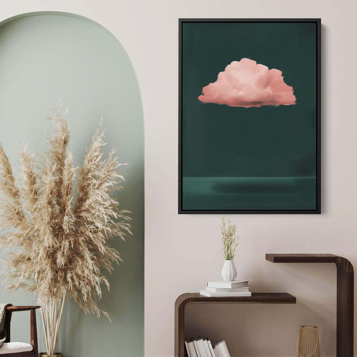 Pink Cloud Print Wall Art Moncasso