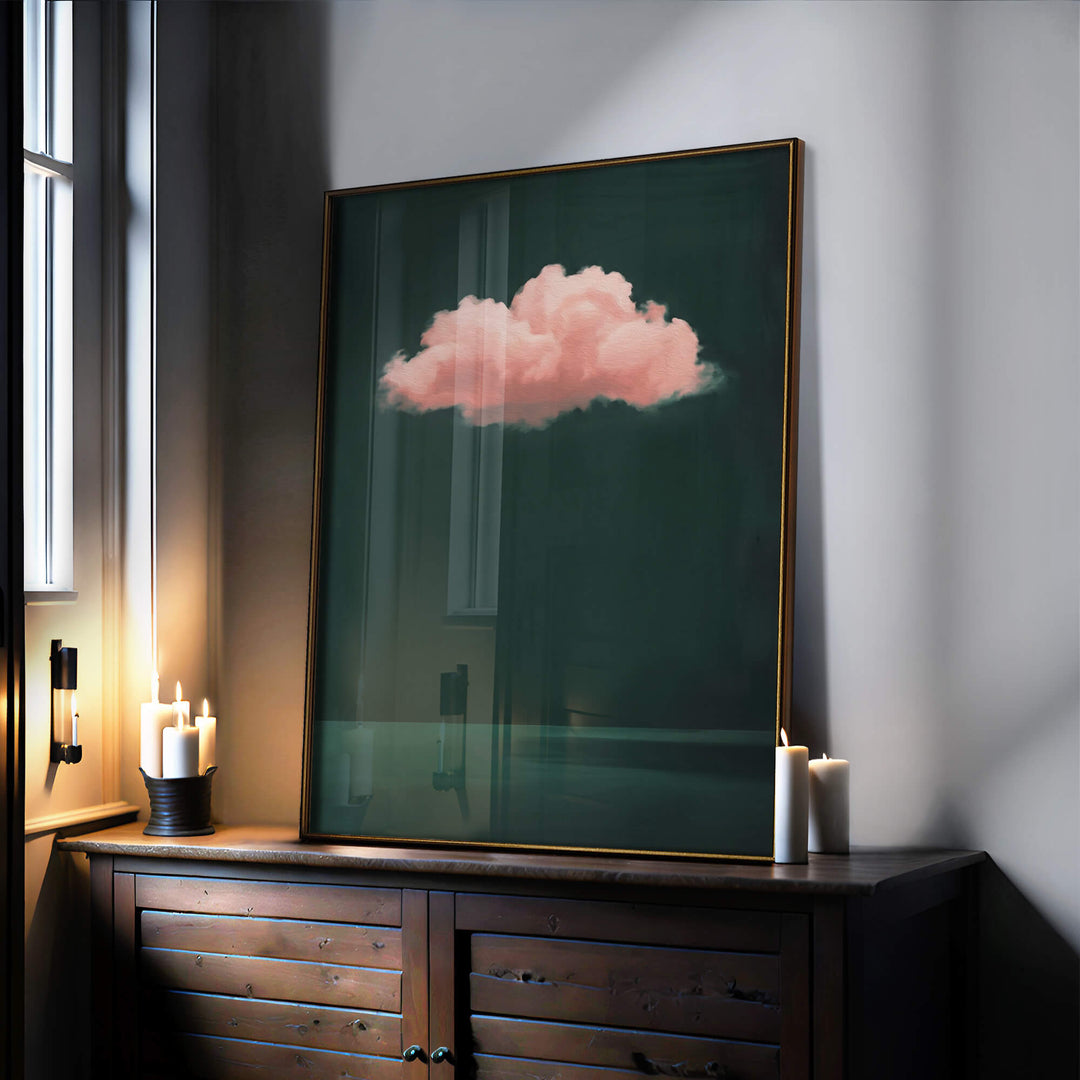Pink Cloud No3 Print Wall Art Moncasso