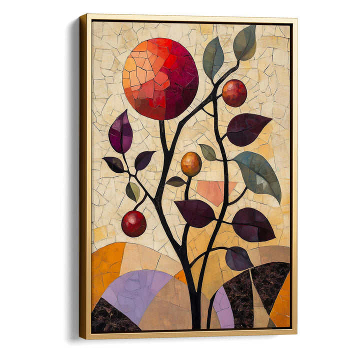 Pomegranate Branch Print Wall Art Moncasso