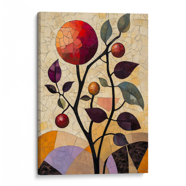 Pomegranate Branch Print Wall Art Moncasso