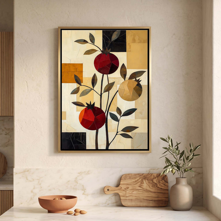 Pomegranate Trio Print Wall Art Moncasso