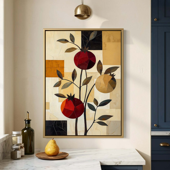 Pomegranate Trio Print Wall Art Moncasso