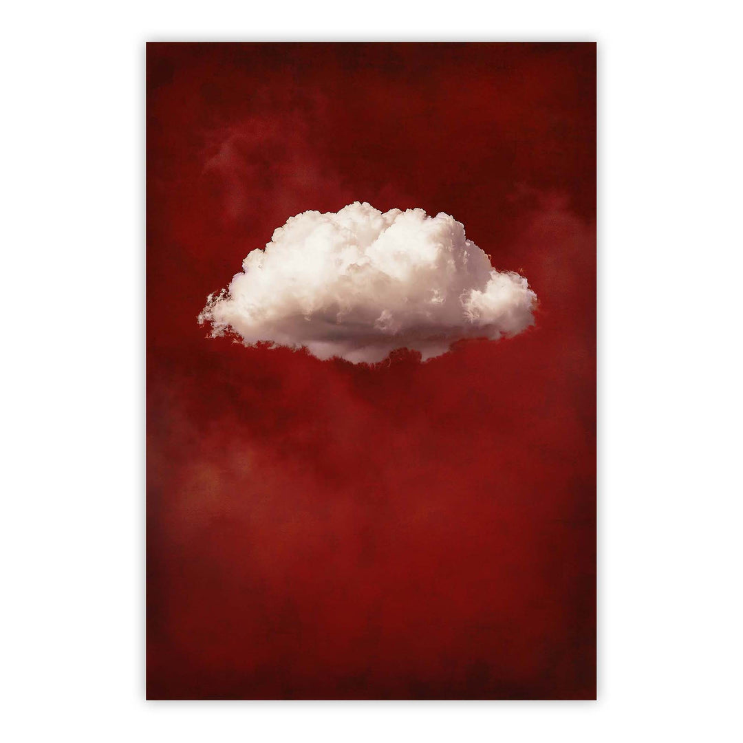 Red Cloud No2 Print Wall Art Moncasso