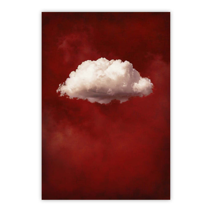 Red Cloud No2 Print Wall Art Moncasso