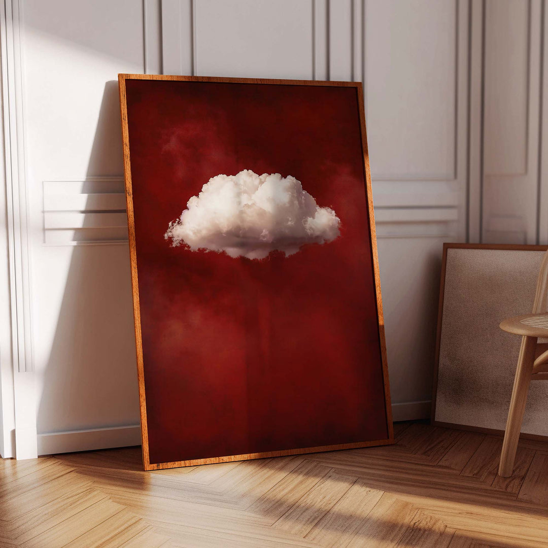 Red Cloud No2 Print Wall Art Moncasso