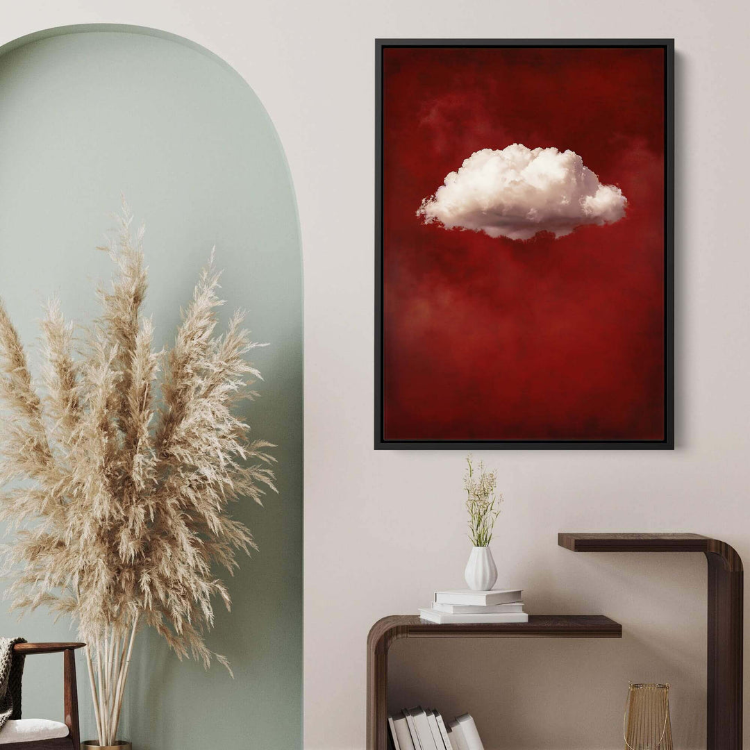 Red Cloud No2 Print Wall Art Moncasso