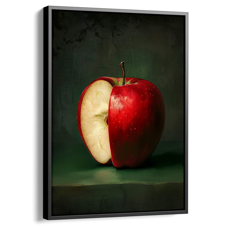 Red Apple Print Wall Art Moncasso