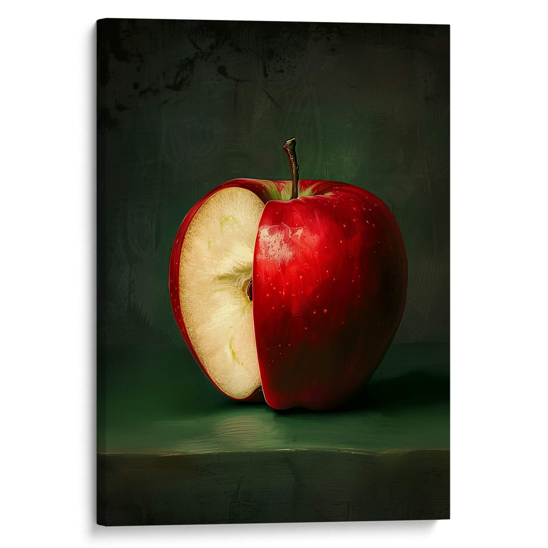 Red Apple Print Wall Art Moncasso