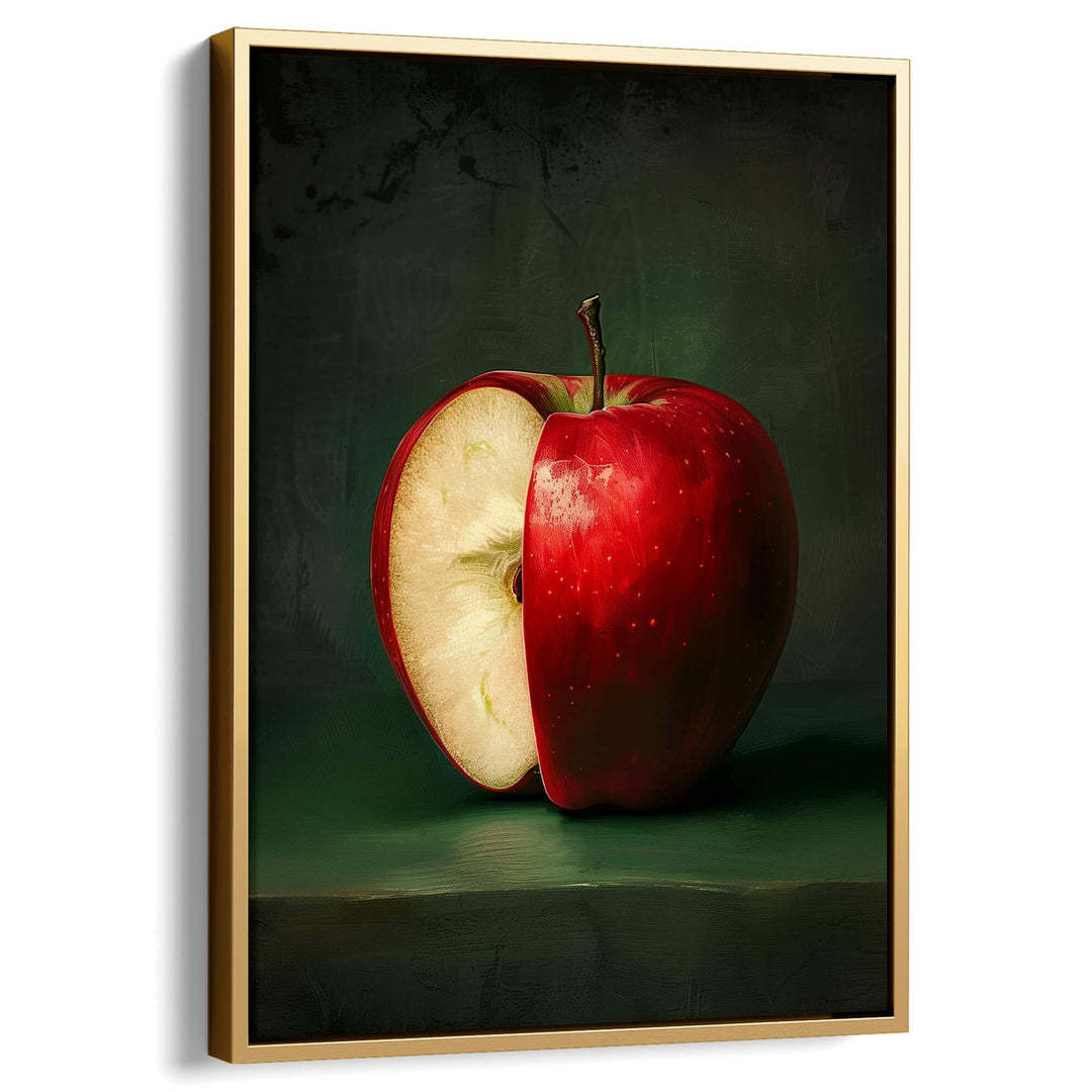 Red Apple Print Wall Art Moncasso