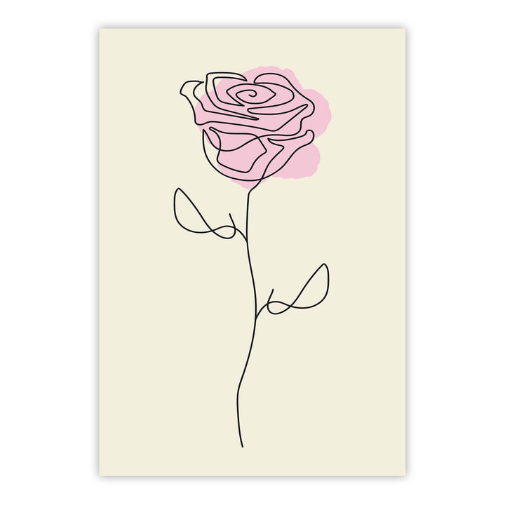 Rose Line Print