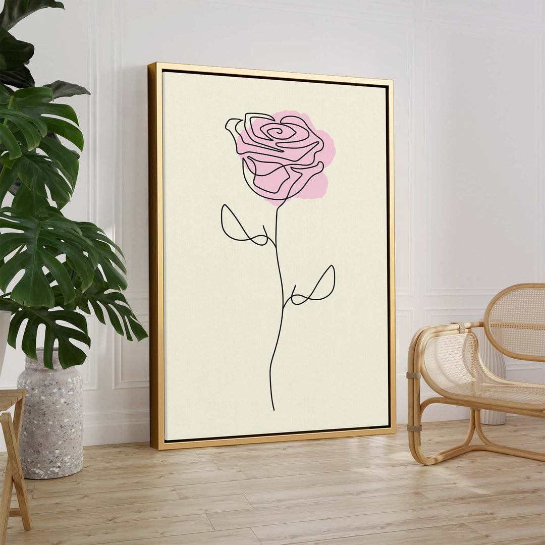 Rose Line Print