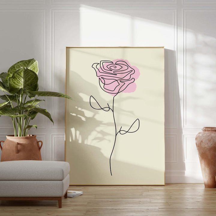 Rose Line Print