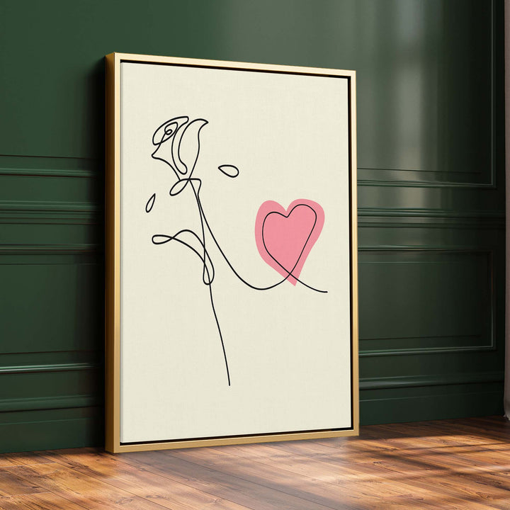 Rose & Heart Print