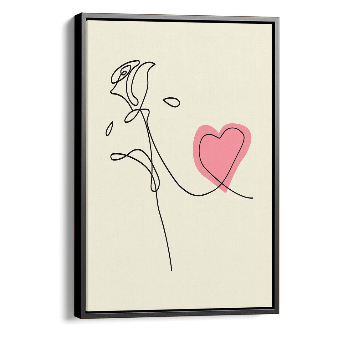 Rose & Heart Print