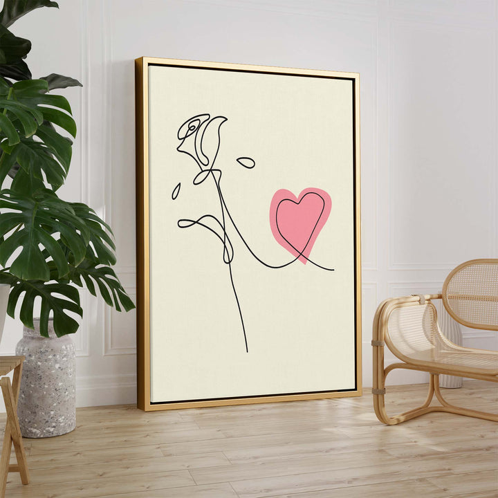 Rose & Heart Print