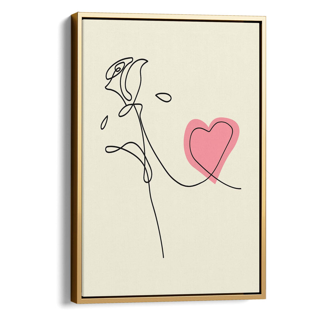 Rose & Heart Print