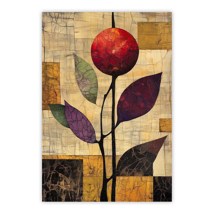 Ruby Pomegranate Print Wall Art Moncasso