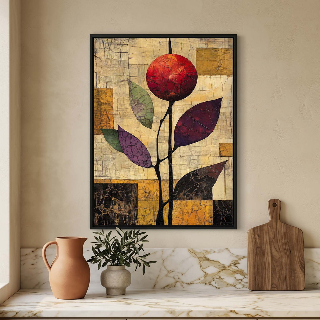 Ruby Pomegranate Print Wall Art Moncasso